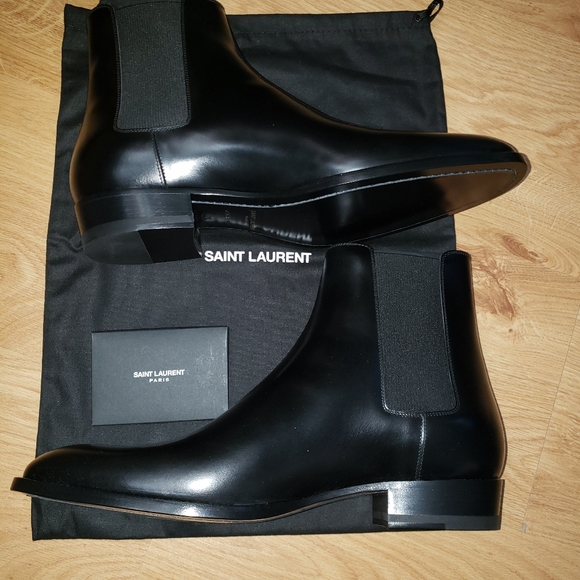 Saint Laurent Mens Wyatt 30 Chelsea Boots size 42 1/2 NEW - Picture 6 of 13